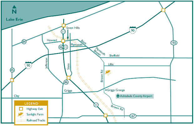 Map to Sunlight Farm